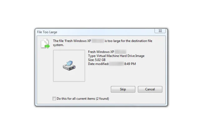 Learn How To Fix: The File is Too Large for the Destination File System Error ( Updated 2024 )